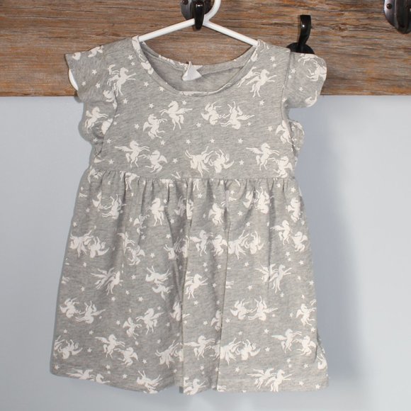 GAP Other - 🌈Baby Gap Size 2T Winged Unicorn Jersey Dress EUC